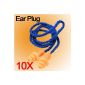 10x Reusable Earplugs with cord Anti-Noise PROTECTION (Toy)