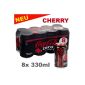 Coca-Cola Zero Cherry 8x 330ml - Coca-Cola with sugar-free cherry flavor (Misc.)