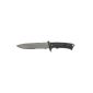 Gerber LHR Fighting Knives, Full Tang, part serrated blade ,, plastic sheath with safety trigger (tool)