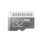 Samsung Memory 32GB microSDHC UHS-I PRO Grade 1 Class 10 Memory Card Memory Card (up to 90MB / s transfer speed) without an adapter (accessory)