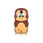 SKS Distribution® Brown Cheeky Monkey Monkey for Samsung Galaxy S4 I9500 Silicone Case Shell Protector mobile phone accessories (electronic)