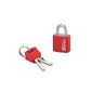 Locksmith Picardy 00824220 Padlock aluminum onyx 20 mm 2 keys - Random Color (Tools & Accessories)