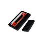 Retro Audio Cassette Protective Back Soft Silicone Case for iPhone 4 / 4S Black and Red (Accessory)