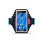 Shocksock Elastic Armband Sport Armband Case for Sony Xperia Z3 - Black / Blue (Electronics)