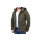 Tazzio Winter Jacket Men trench coat with hood TZ-7001 (Textiles)