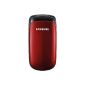 Samsung E1150i clamshell 3.6 cm (1.43 inch) display ruby-red (Electronics)