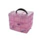 Jewelry storage box with handle for scrapbooking and pearls (jewelery)