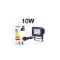 10W LED Spotlights Floodlights headlights with plug Light Floodlight warm white IP65 Waterproof 230V wall spotlight flood lighting outdoor Stahler, cable length approximately 80cm