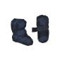 Overshoes with long shank - sizes: 3 months to 2,5 years - waterproof easy to put on - thermal lined fleece - dark blue baby booties Regenfüßling (Toys)