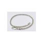 Square snake chain bracelet, 2.4mm width - 925 sterling silver, length 16-25cm (jewelry)