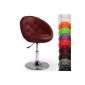 Lounge chair - Bordeaux - 360 ° swivel seat - Adjustable height: 80-94 cm - VARIOUS COLORS