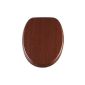 Diaqua 32136197 toilet seat Forest Slow Motion, MDF FSC 100%, from 42 to 46.5 x 37.1 cm, walnut (tool)