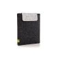 Almwild Case Sleeve for Kindle Fire HD, eBook reader & Tablet 7-8 inches in slate - gray with lock - flap in Light - Gray