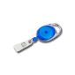 ID Jojo oval with loop clip in blue-transparent (Office supplies & stationery)