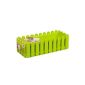 EMSA 506416 Planter COTTAGE, Green, 50 x 20 x 16 cm (UV-resistant, frost-resistant, Made in Germany) (Garden & Outdoors)