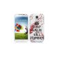 Samsung Galaxy S4 IV i9500 Case TPU / Gel / Silicone Case Cover - Keep Calm and Kill Zombies Pattern Protective Case for Samsung Galaxy S4 - White and Red (Electronics)
