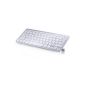 CSL - Mini Wireless 2.4GHz keyboard / keyboard in a slim design | QWERTY | LED | 10m maximum range | Plug & Play | Windows XP + 7 + 8 + 8.1 / Linux / Mac OS X | for PC / Mac / Notebook / Laptop / Tablet PC / Mac Book | Silver (Electronics)