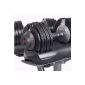 DialTech dumbbell system - Adjustable dumbbell from 5 to 32.5 KG Set with Stand