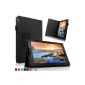 Britain Broadway Lenovo IdeaTab A10-70 10.1 inch Android Tablet Folio PU Leather Stand Case - fits only Lenovo IdeaTab A10-70 10.1 inch Android Tablet (Black) (Electronics)