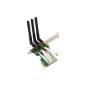 SODIAL (R) Map ršŠseau / ršŠseau adapter Wireless Mini PCI-E to PCI-E / 3 antennas (Electronics)