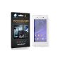 6 x Membrane screen protection films Sony Xperia E3 / D2202, D2203, D2206, D2243, D2212 Dual E3 - Ultra clear stickers with Installation Kit (Wireless Phone Accessory)