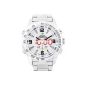 Analog-Digital Alienwork Dualtime Multifunction Digital Watch White LED Stainless Steel Silver OS.WH-1009-2 (Watch)