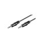 Wentronic Audio / Video cable (3.5mm stereo plug to 3.5mm stereo plug) 2.5 m (accessories)