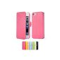 Mulbess Apple iPhone 5C DearStyles Flip Ultra Slim Case Cover Leather Case Cover for iPhone 5C Color Peach Red (Electronics)