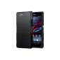 Sony Xperia Z1 COMPACT rubberized HARDSKIN CASE IN BLACK, TERRAPIN Retailverpackung (Wireless Phone Accessory)