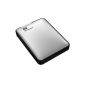 WD My Passport 2TB external hard drive (6.4 cm (2.5 inches), USB 3.0) Silver (Personal Computers)