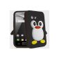 AOA CasesTM Black Black Penguin Penguin Case for Samsung Galaxy Y S5360 Case Cover silicone (Electronics)