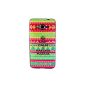Galaxy Grand Prime G530H, TUTUWEN Colorful Tribal [KEEP CALM] Style Slim 2in1 Frame Hybrid Armor Impact Case Case Skin Protector Case Cover for Samsung Galaxy Grand SM-G530H Prime (Wireless Phone Accessory)
