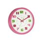 Acctim 21850 Abrial Wall Clock, Pink (household goods)