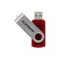 Platinum 4GB USB Transparent Red (Accessory)
