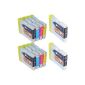 Start - 10 compatible ink cartridge replaces LC-970 / LC-1000, Black, Cyan, Magenta, Yellow, for Brother DCP-130C, DCP-330C, DCP-350C, DCP-353C, DCP-357C, DCP-535CN, DCP-540CN, DCP-560CN, DCP-680CN, DCP-750CW, DCP-770CW, MFC-240C, MFC-3360C, MFC-440CN, MFC-465CN, MFC-5460CN, MFC-5860CN, MFC-660CN, MFC 665CW, MFC-680CN, MFC-685CW, MFC-845CW, MFC-885CW, Fax-1355, Fax-1360, Fax-1460, Fax-1560-Intellifax 1360 Intellifax-1860C, 1960C-Intellifax, Intellifax-2480C, Intellifax-2580C (Office Supplies)