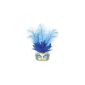 Venetian mask with a long feather, Aqua (Toy)