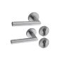 Door handle door handle door hardware Set brushed stainless steel (various types) (tool)