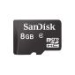 SanDisk SDSDQ-008G-FFP Micro SDHC 8GB memory card [Amazon Frustration-Free Packaging] (optional)
