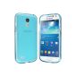 Samsung Galaxy S4 Mini Sleeve - protective sleeve Silicone Case Case Cover Case for Samsung S4 Mini (Blue) (Electronics)