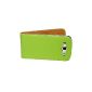 Flip Case for Samsung Galaxy S3 i9300 i-9300, mobile phone pocket leatherette cover sleeve shell Case - Green (Electronics)