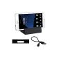 kwmobile® Magnetic Docking Station Sony Xperia Z3 Compact in Black - Also works with case!  (Electronic devices)