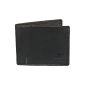 Brown Bear, men wallet leather vintage black stone, 9 credit card slots, see below for details, BB IBP 1051 ds (Textiles)