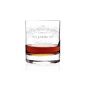 Private glass of whiskey glass - Gentleman Whiskey Design -. Free engraving name and birth year (household goods)