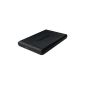 Toshiba Canvio Plus external hard drive 500 GB 6.4cm (2.5 inch) USB 3.0 black (Accessories)