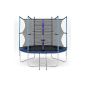 Hop-Sport Garden trampoline 244 cm TÜV tested complete with safety net and leaders network