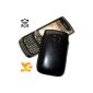 Original Suncase Real Leather Case for Blackberry 9800 Torch in black (Accessories)