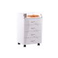 Links 13300100 Roll Container office container office furniture office trolley beech 4 drawers white NEW (household goods)