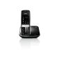 Gigaset S820 Dect cordless phone, touch screen and keys, black (Electronics)