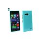 Emartbuy® Nokia Lumia 735 / Lumia 730 Dual Sim Lucente Gloss TPU Gel Case Cover Case Cover Blue (Electronics)
