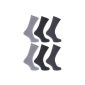 FLOSO - 100% cotton striped socks (set of 6 pairs) - Men (Clothing)